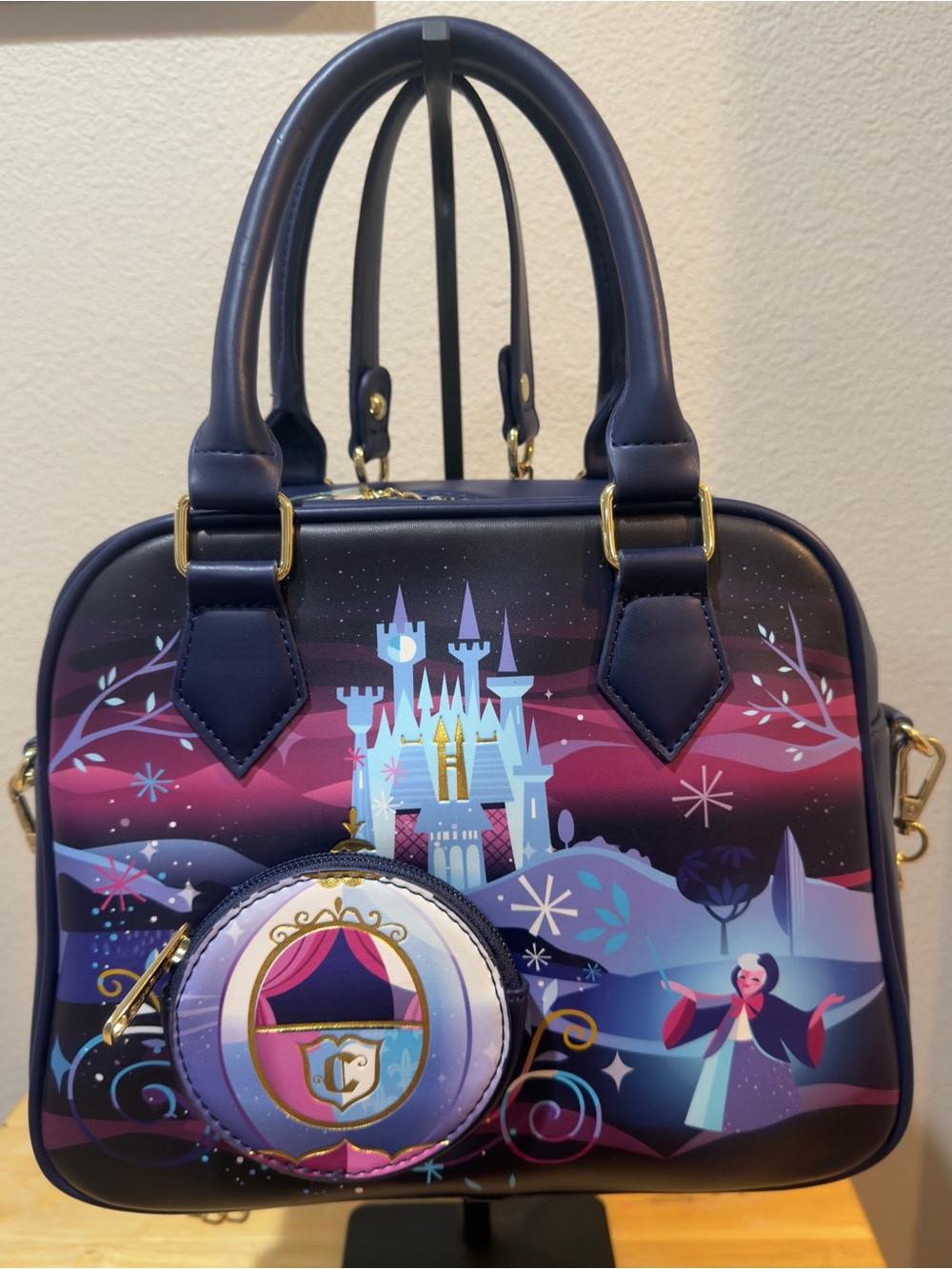 Loungefly Disney Cinderella Castle Series Crossbody Bag Princess Rare Sold Out